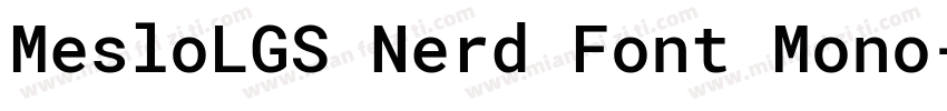 MesloLGS Nerd Font Mono字体转换